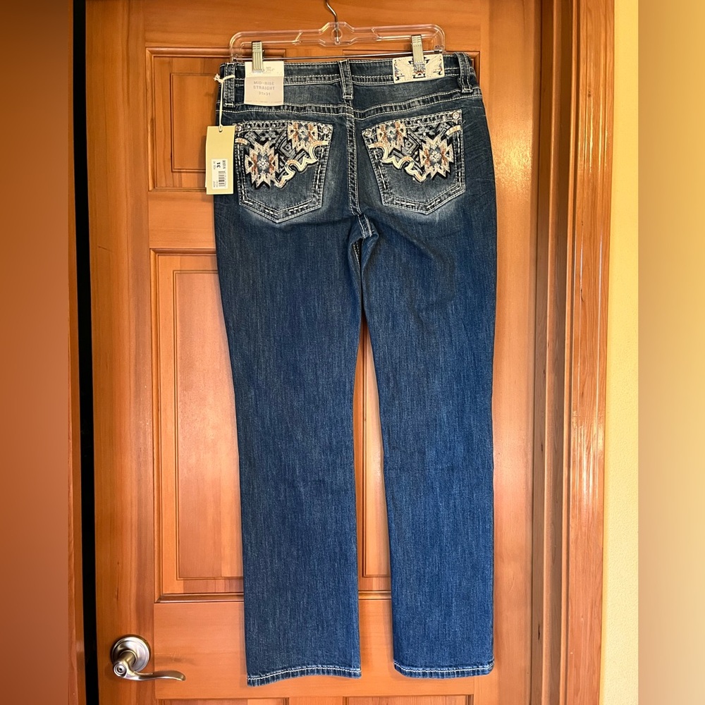 Embroidered Blue Jeans